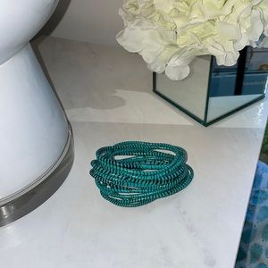 Blue and black bangles